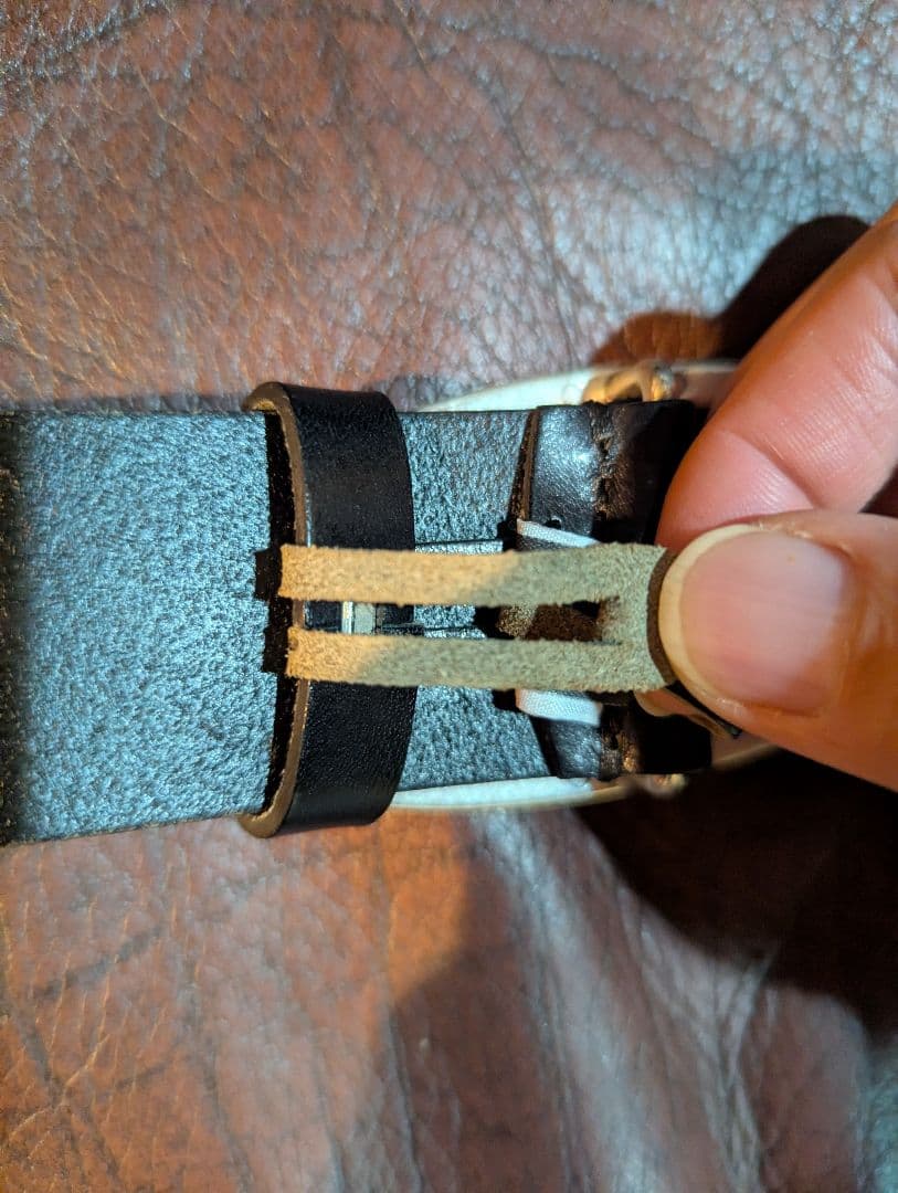 [正規品・未使用美品・収納袋付き]DIESEL 1DR オーバルDロゴベルト