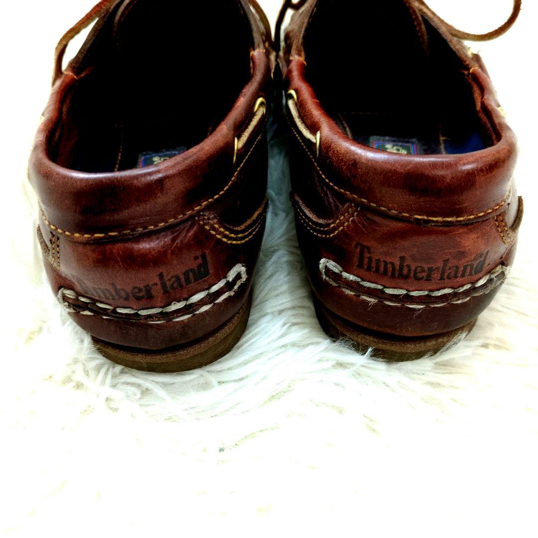 ティンバーランド　デッキシューズ　モカシン　25.5cm　レザー　モカブラウン