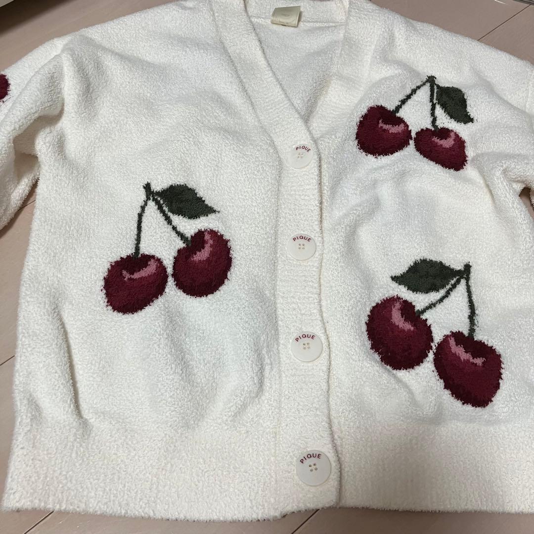 gelato pique チェリーJQDカーディガン　セットアップ　ジェラピケ