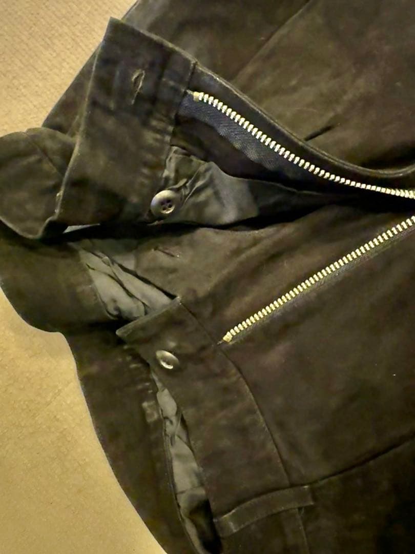 TOKIO KUMAGAI トキオクマガイ レザーパンツ スエード ブラックM