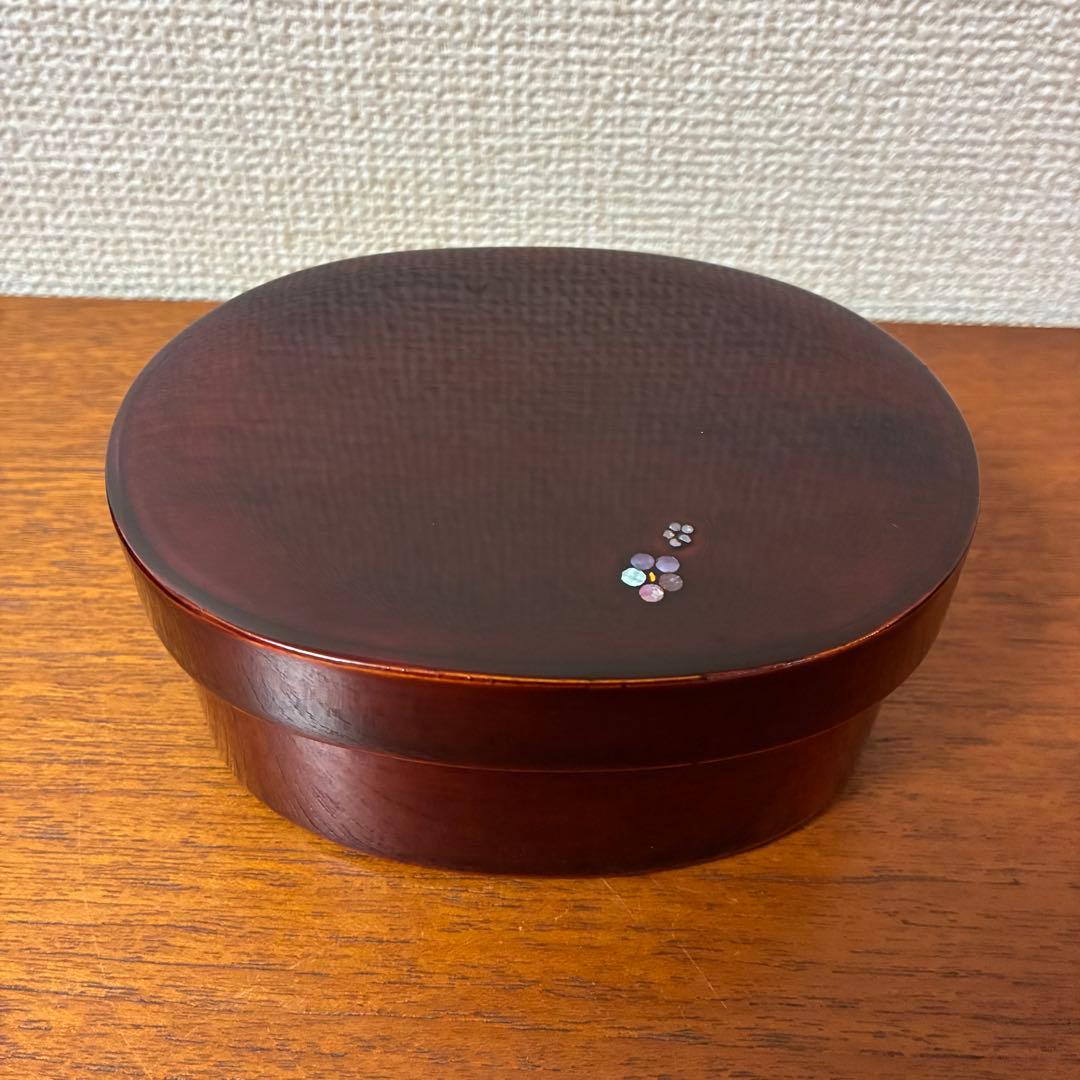 希少【駿河漆器】曲げわっぱ 螺鈿細工 お弁当箱 名工 細田豊作 伝統
