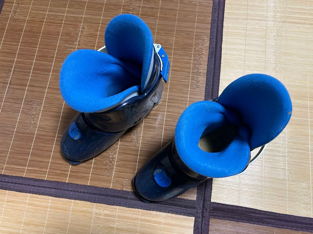 SALOMON TEAM スキー板 130cm 青　ブーツ　ストック　3点セット