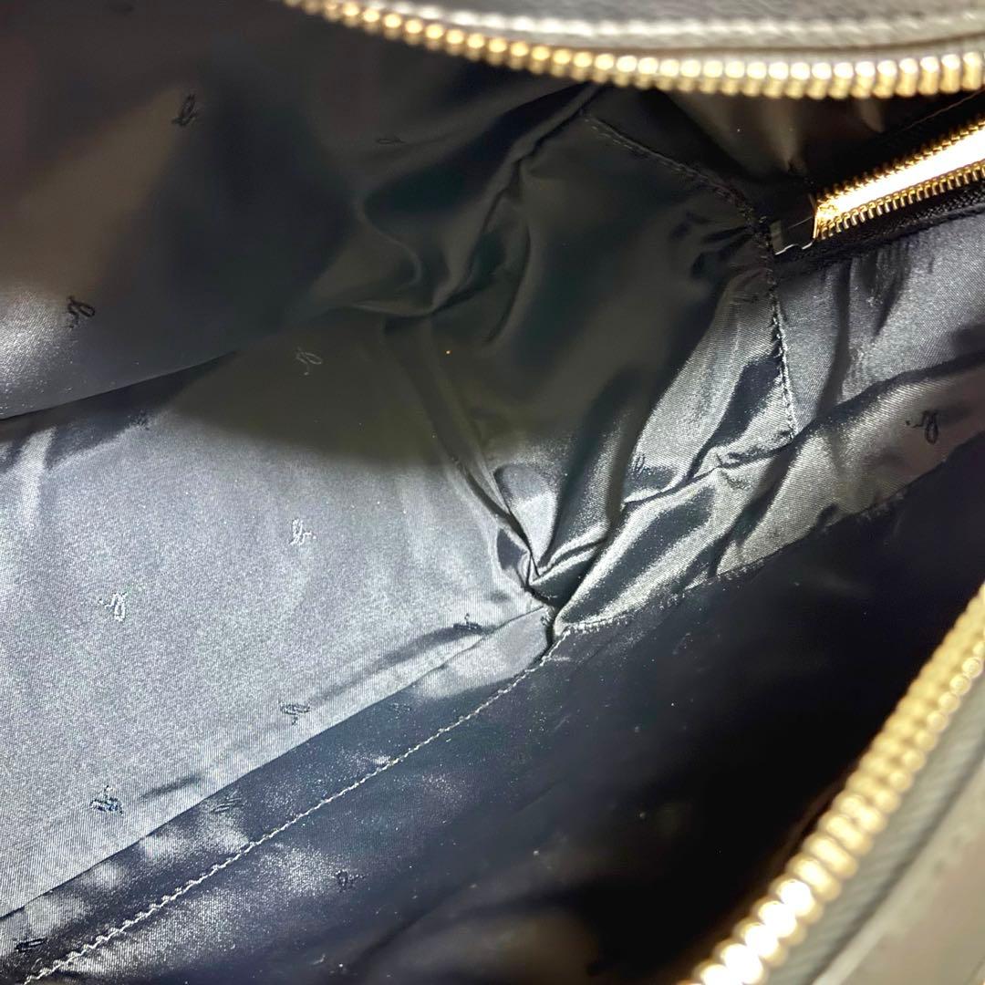 廃盤品 アニエスベー リュック レザー b.ロゴ プレート 黒 本革