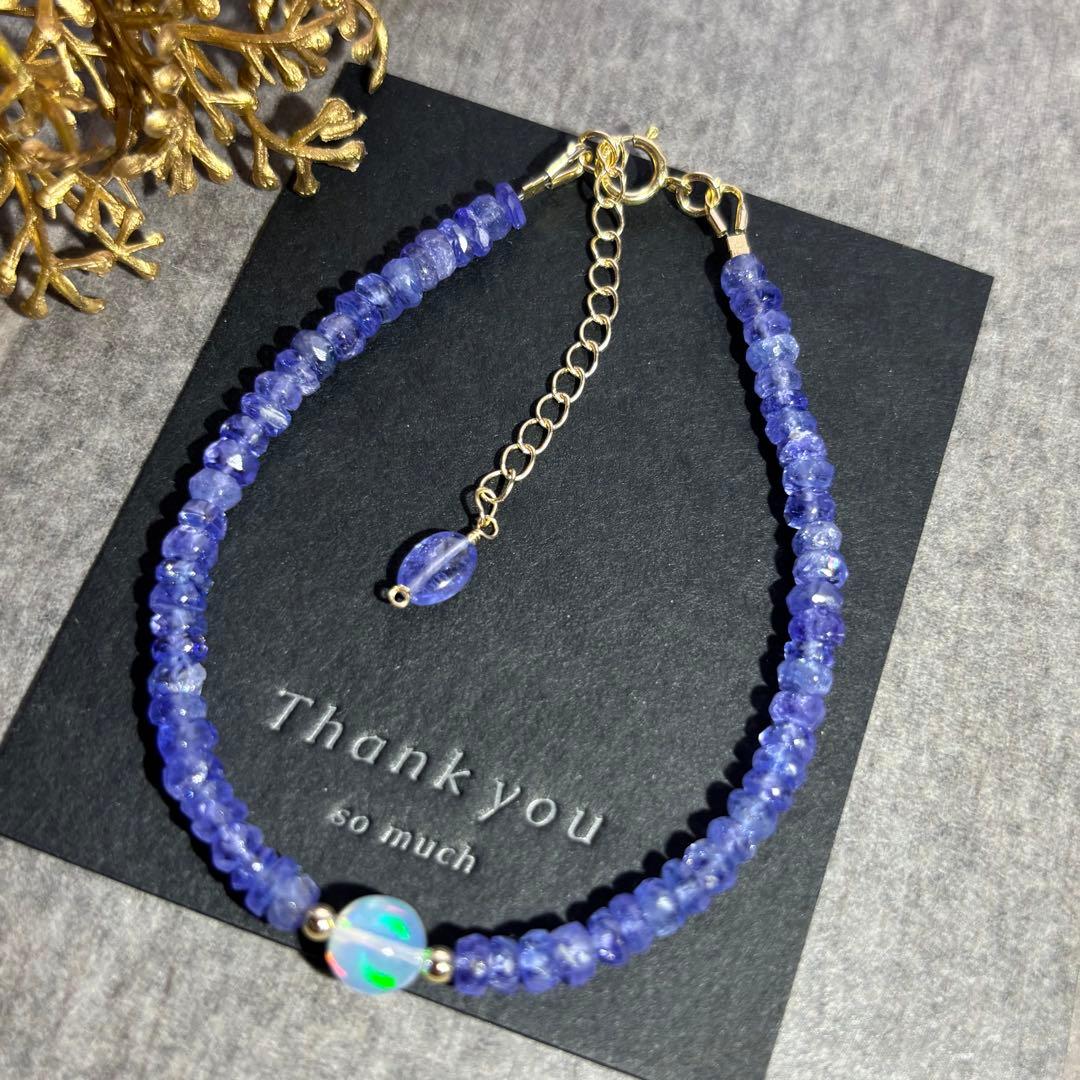 【桃色の雲】エチオピア産オパール丸玉✴︎14kgfブレスレットB141他