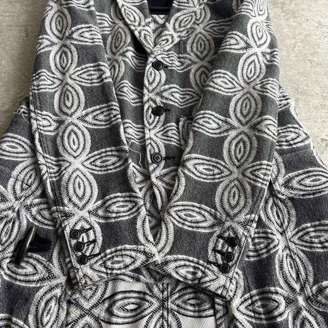 コムデギャルソン オムプリュス【S】AD2013 ジャガード コート ダッフル