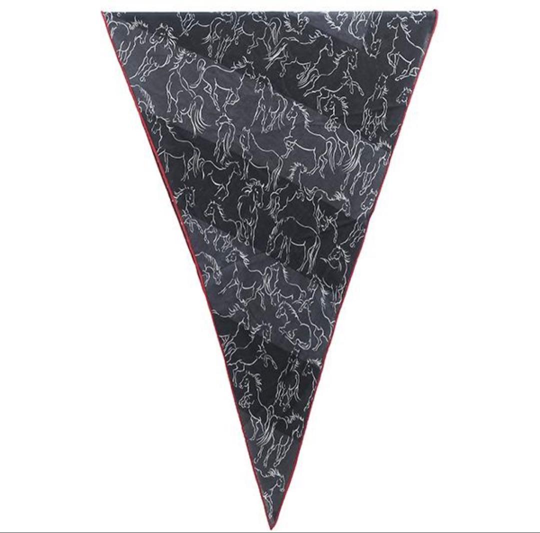 HERMES ロザンジュGM カシミヤ シルク ストール 馬