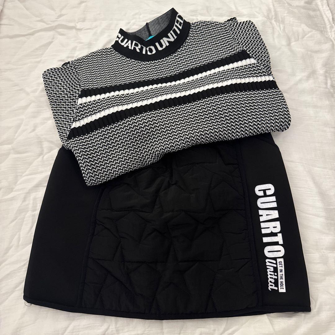 CUARTO ゴルフウェア上下セット CUARTO United セーターL スカートM