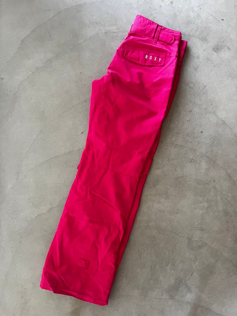 【ROXY】ロキシー★スノーボード　ウェア　S　上下　総柄　ピンク　スキー