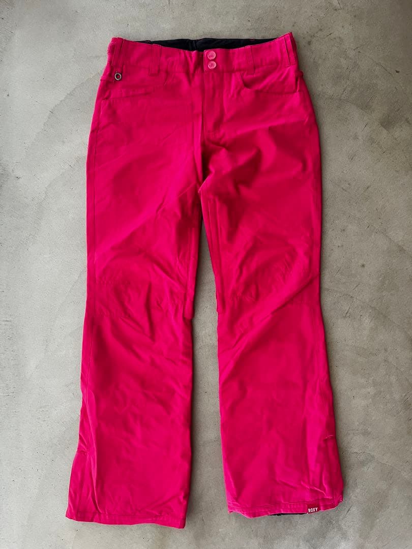 【ROXY】ロキシー★スノーボード　ウェア　S　上下　総柄　ピンク　スキー