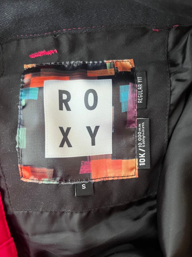 【ROXY】ロキシー★スノーボード　ウェア　S　上下　総柄　ピンク　スキー