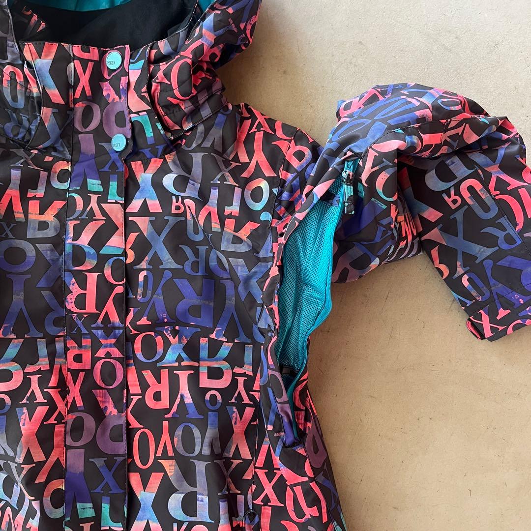 【ROXY】ロキシー★スノーボード　ウェア　S　上下　総柄　ピンク　スキー