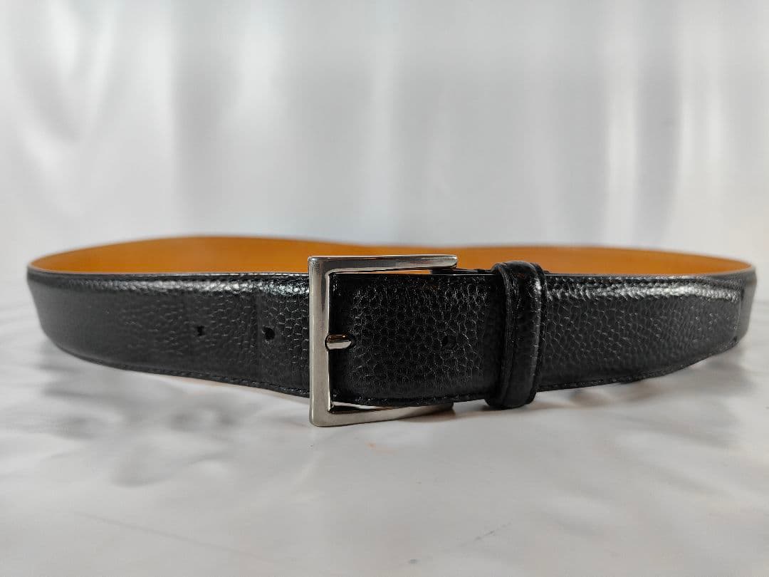 極厚】クロケット＆ジョーンズ 高級スコッチグレインカーフベルト 英国