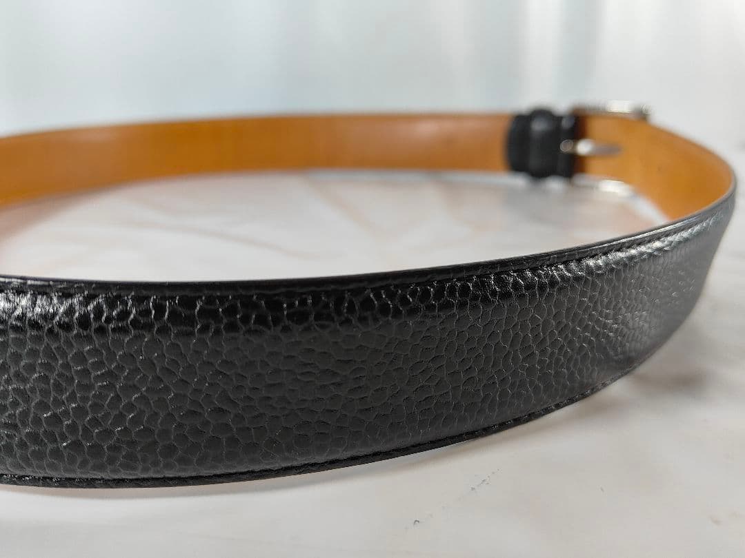 極厚】クロケット＆ジョーンズ 高級スコッチグレインカーフベルト 英国