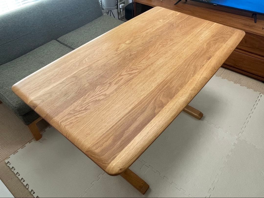 ダブルデイ オーク無垢材 テーブル 幅120㎝ - メルカリ