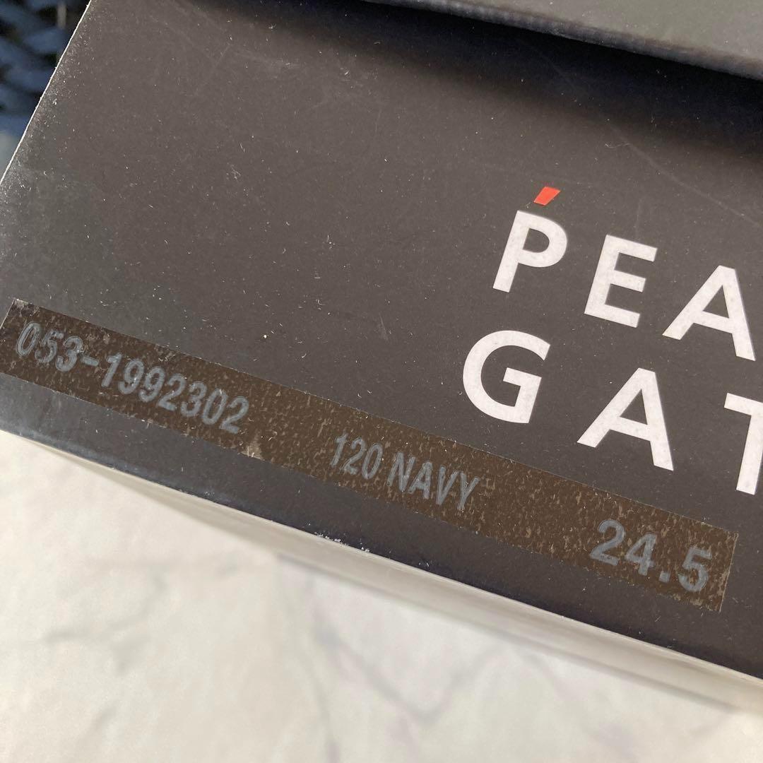 定価35200円【新品】24.5cmパーリーゲイツミドルカットゴルフスパイク紺