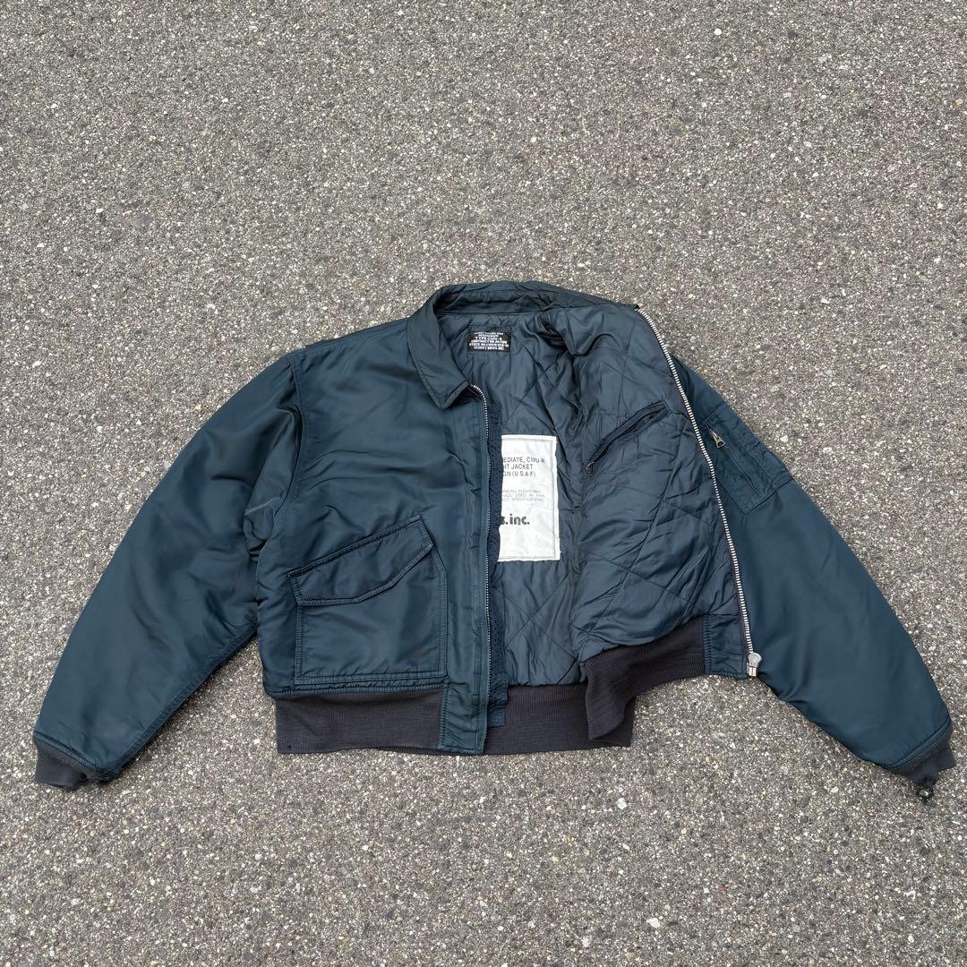 90s Schott CWU-R フライトジャケット ma-1 ダークグリーン