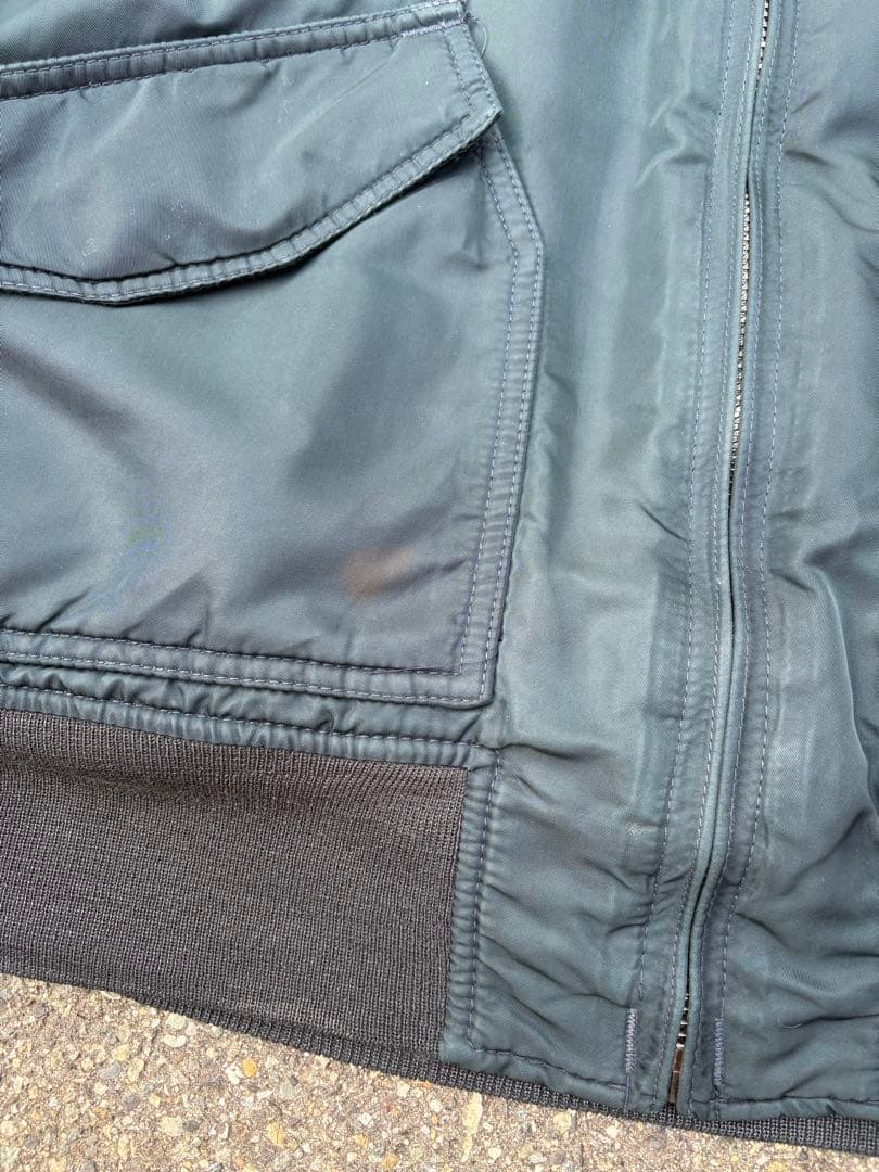 90s Schott CWU-R フライトジャケット ma-1 ダークグリーン