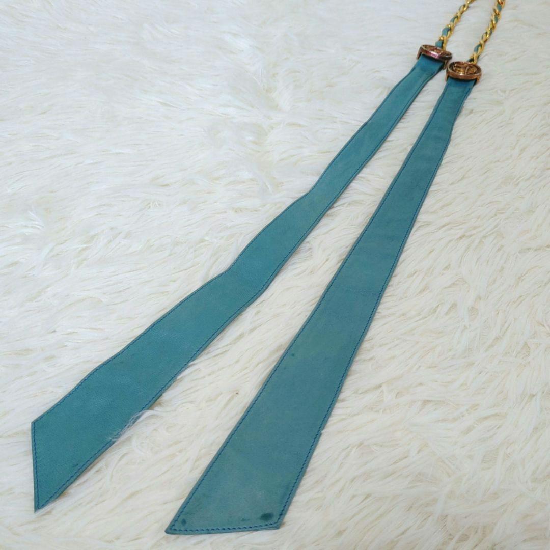 【箱付き】CHANEL ヴィンテージ チェーンベルト リボン