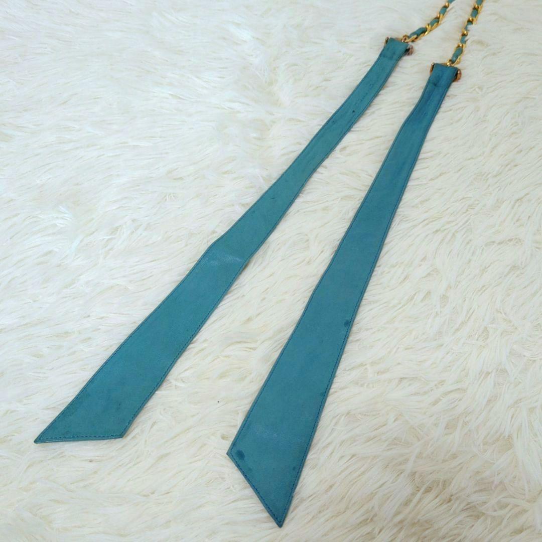 【箱付き】CHANEL ヴィンテージ チェーンベルト リボン