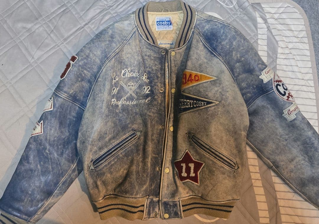 GERRY Cosby 90s ビンテージ 牛革 レザー スタジャン ジャケット