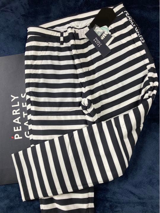 新品 パーリーゲイツ ナイロンタスランストレッチグ中綿パンツ(7)サイズ3L/紺