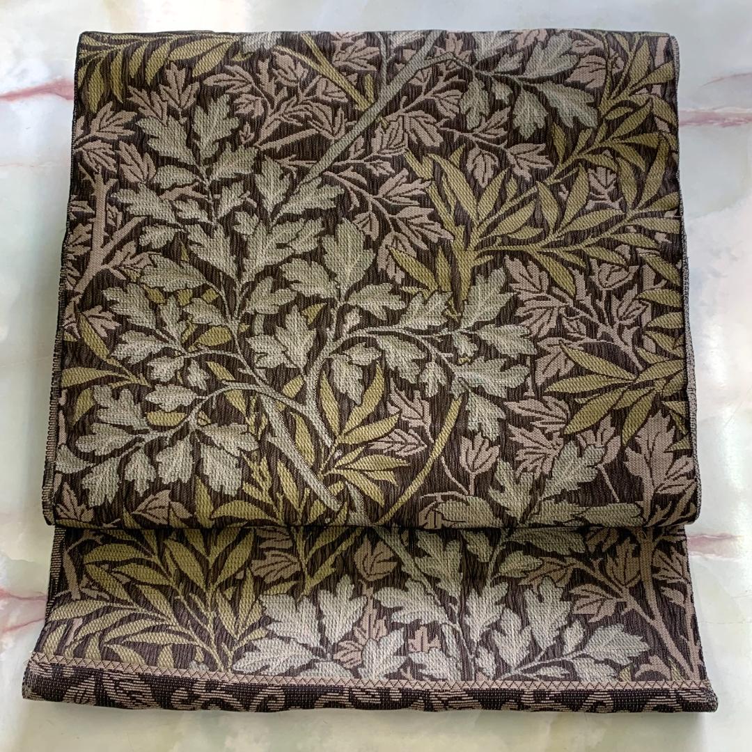 西陣織 名古屋帯 ウィリアムモリス お仕立て込み - メルカリ