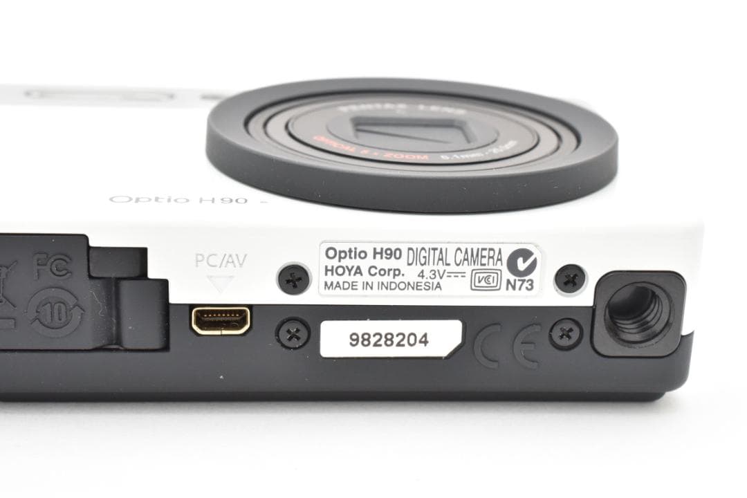 新品級　PENTAX Optio H90 ホワイトシルバー 箱 説明書 M697