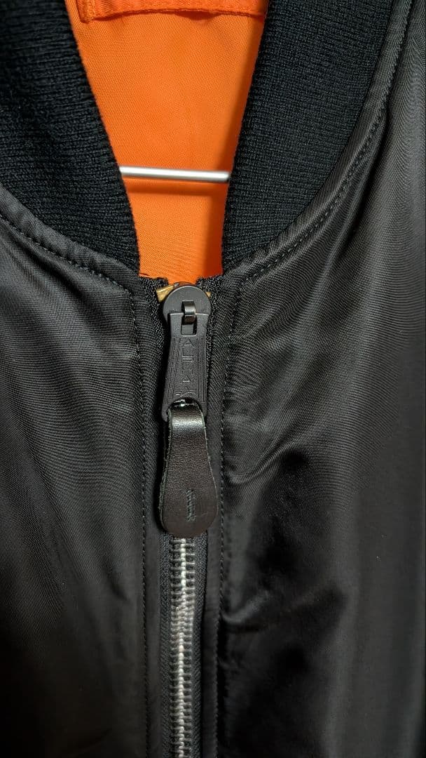 ALPHA INDUSTRIESブラック MA-1 フライトジャケットアルファ