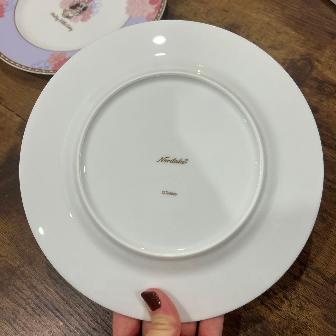 Noritake (ノリタケ) ディズニーストア Lady プレート2枚セット