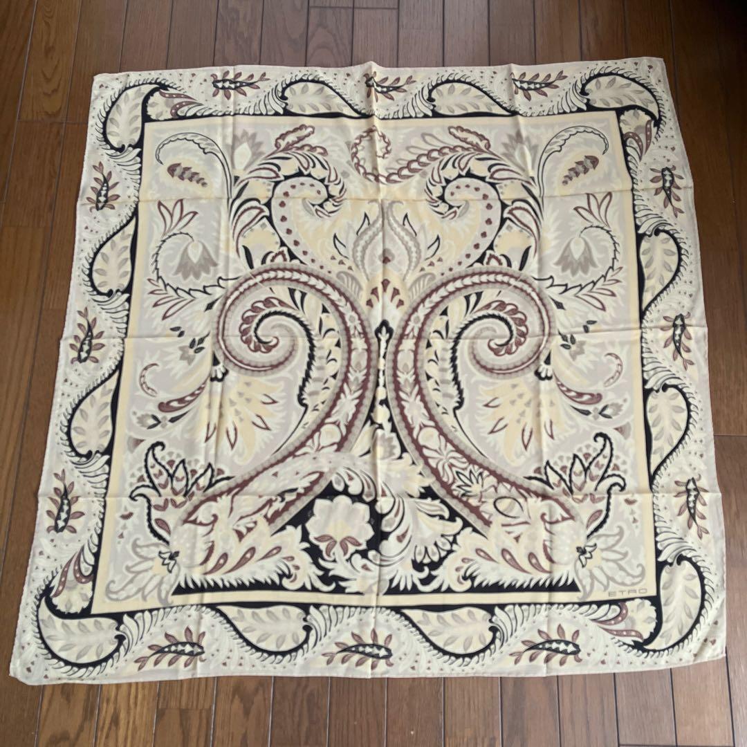 ETRO エトロ　シルク　スカーフ