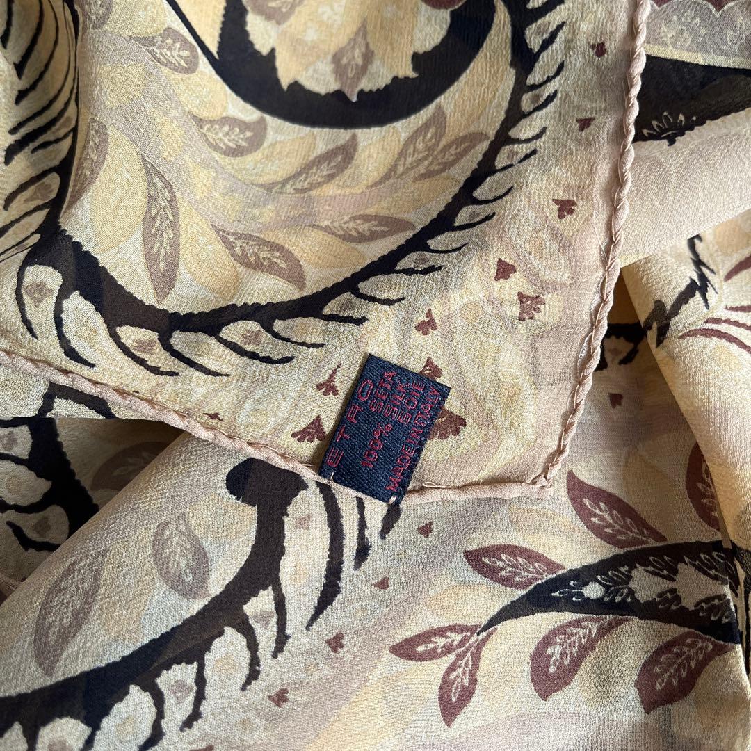 ETRO エトロ　シルク　スカーフ