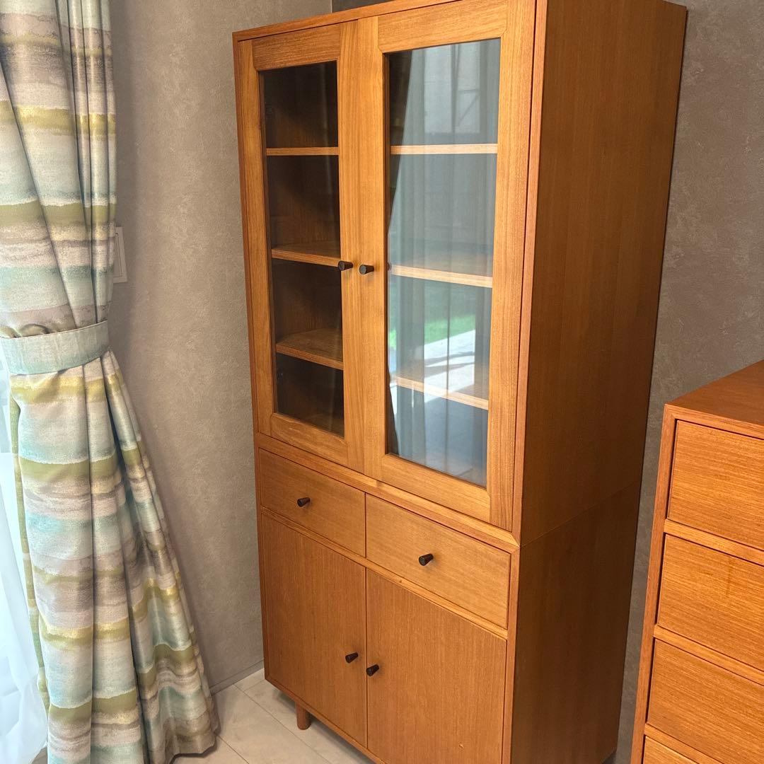 北欧インテリア】クロロス 家具 ハイカップボード キャビネット 食器棚