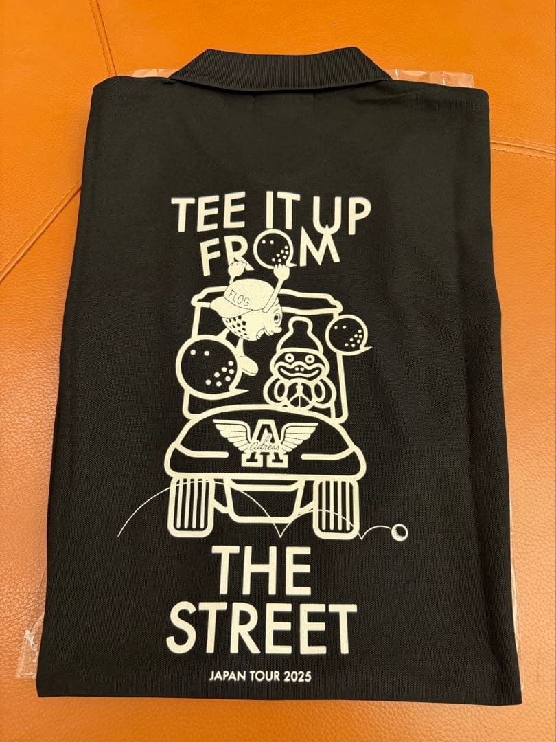 TEE it UP FROM THE STREET 限定ポロ ツアーコラボ 黒M ゴルフ