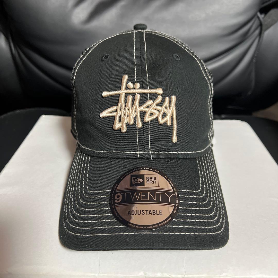 正規品 美品 Stussy✖️NEW ERA ブラック メッシュキャップ - メルカリ