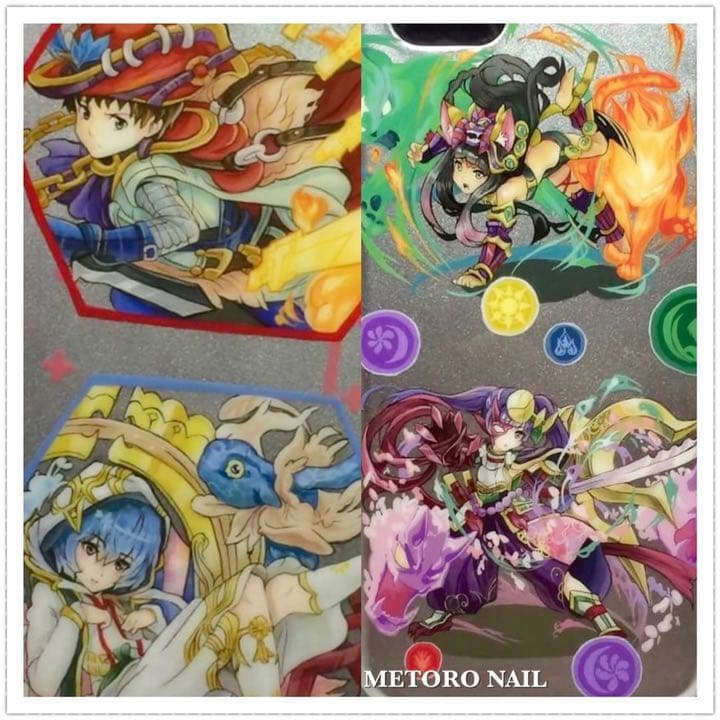 iPhoneケース 痛ネイル ネイルアート 2枚 高木政志