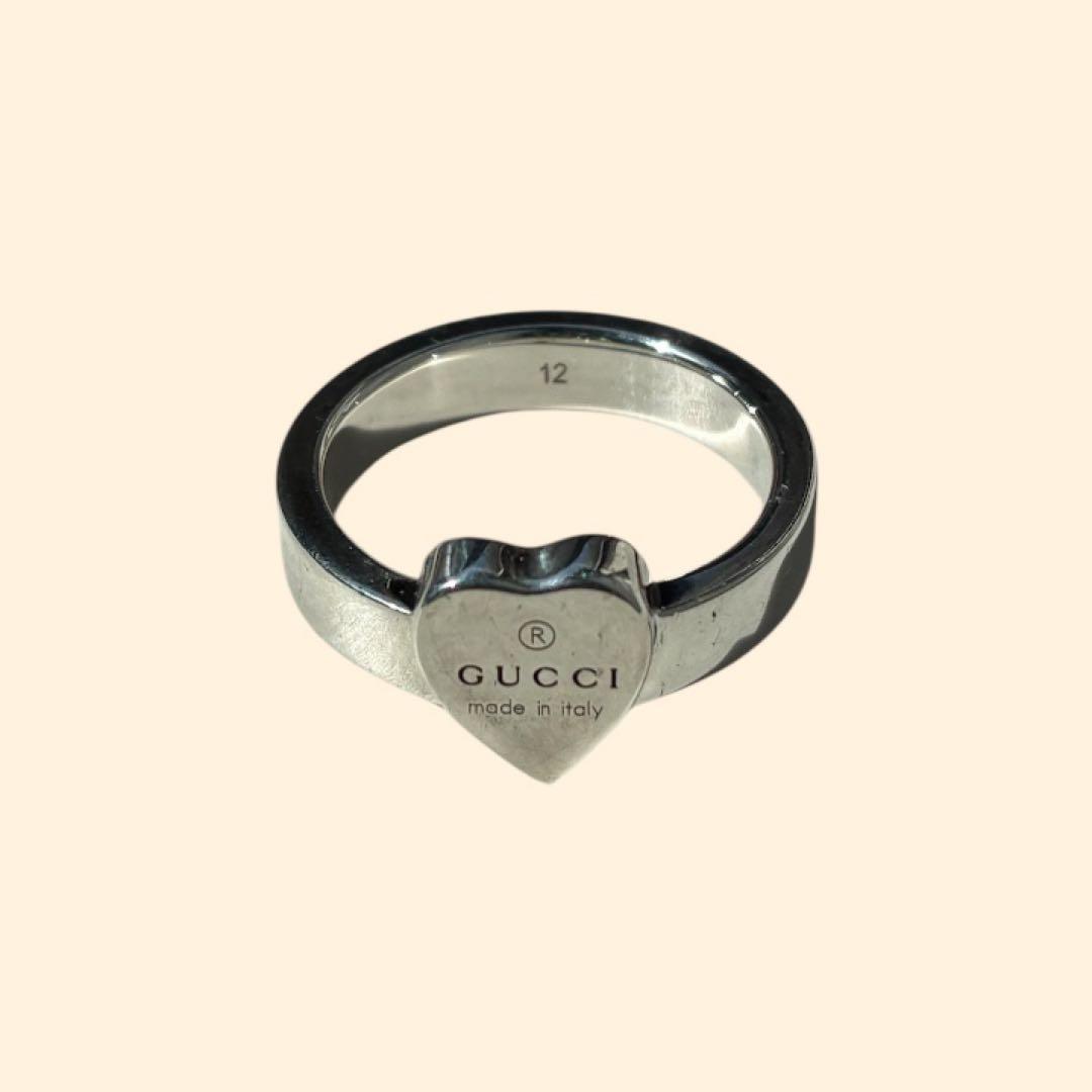 GUCCI ハート型リング シルバー925 サイズ12 - メルカリ
