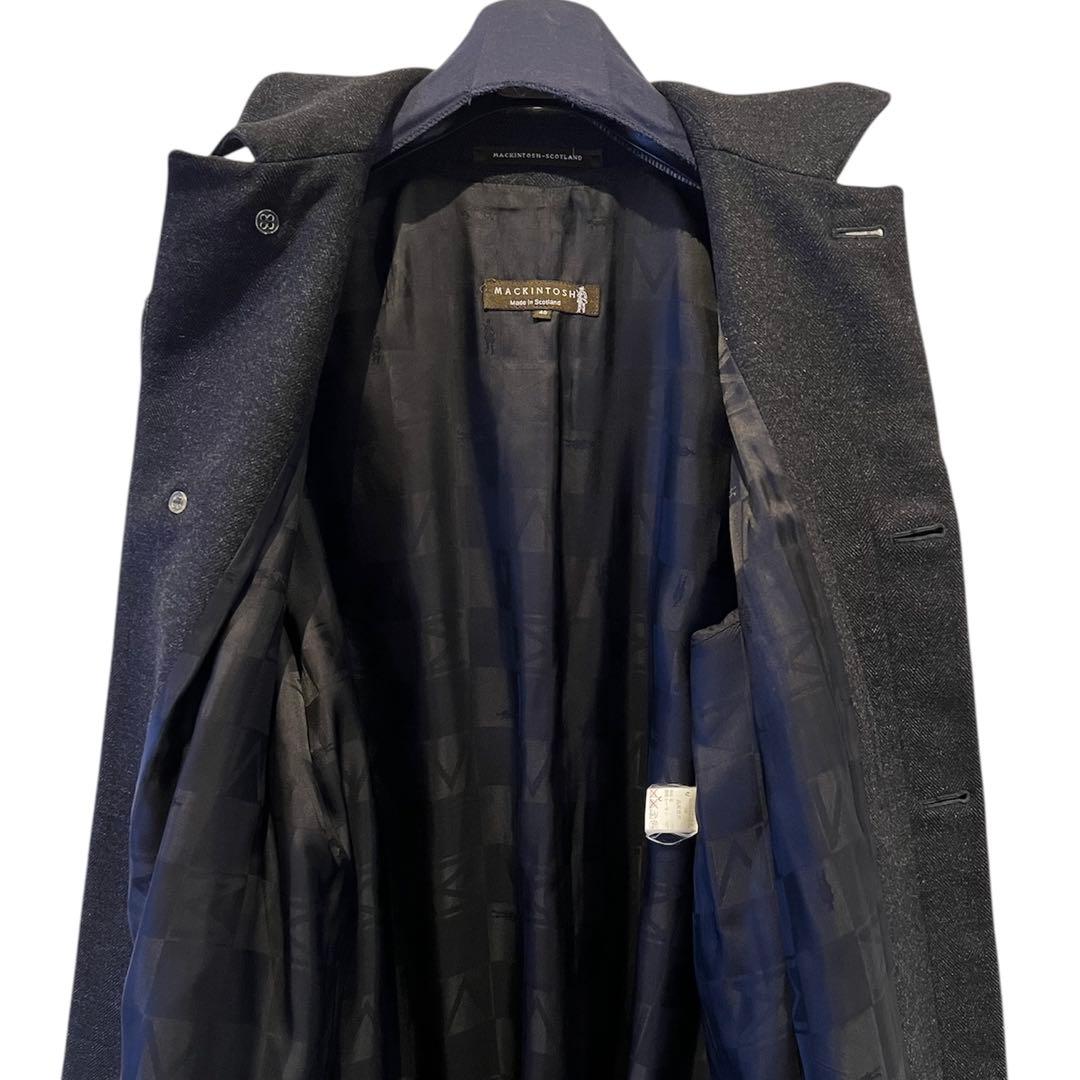 MACKINTOSH マッキントッシュ ウール コート チャコールブラック 40