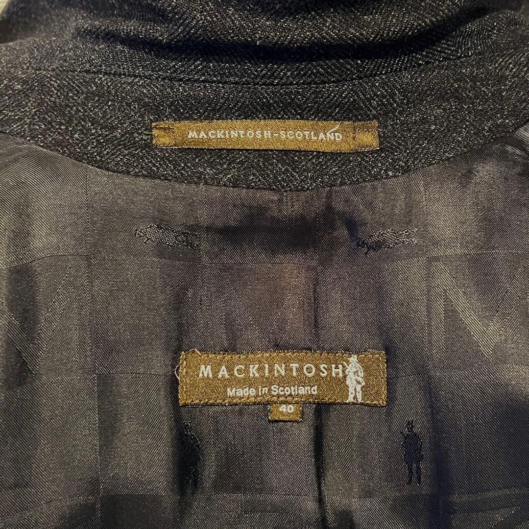 MACKINTOSH マッキントッシュ ウール コート チャコールブラック 40