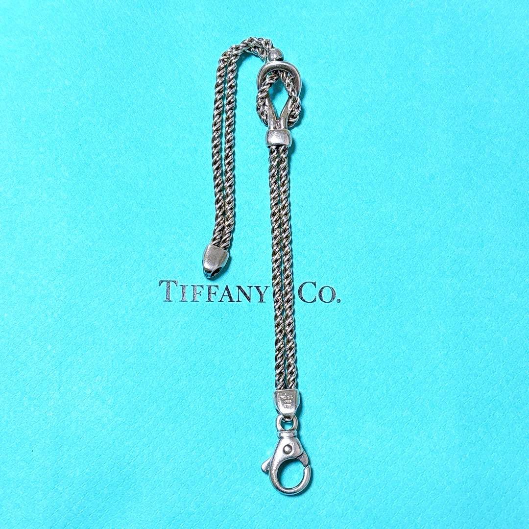 【美品】19.5cm ティファニー ダブルロープ ブレスレット SV925