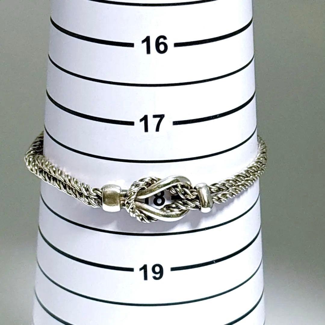 【美品】19.5cm ティファニー ダブルロープ ブレスレット SV925