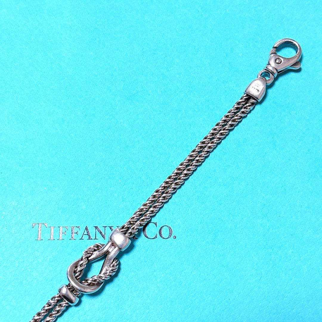 【美品】19.5cm ティファニー ダブルロープ ブレスレット SV925