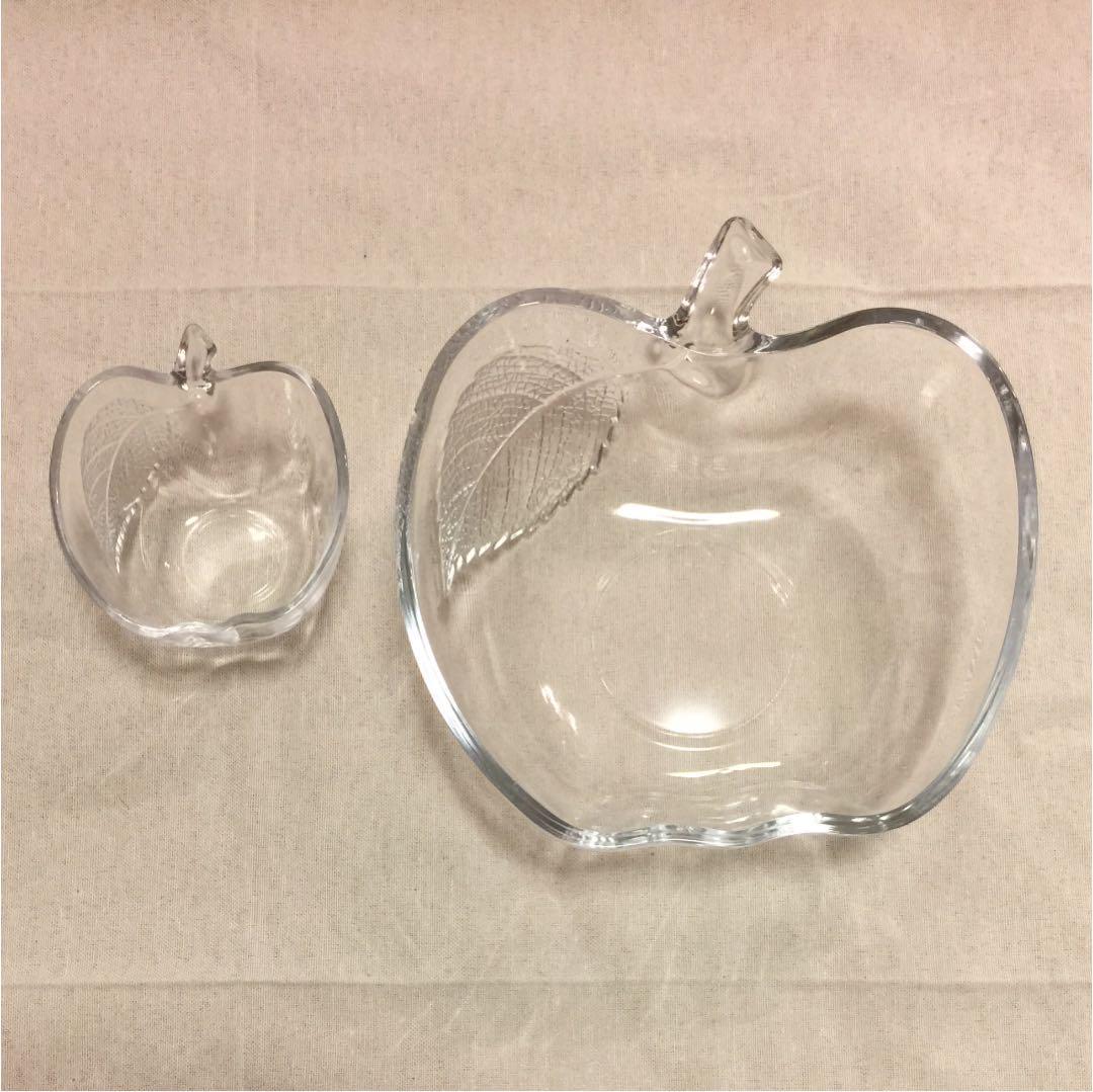 りんご型ガラス皿 林檎 可愛い 1セット目 apple - メルカリ