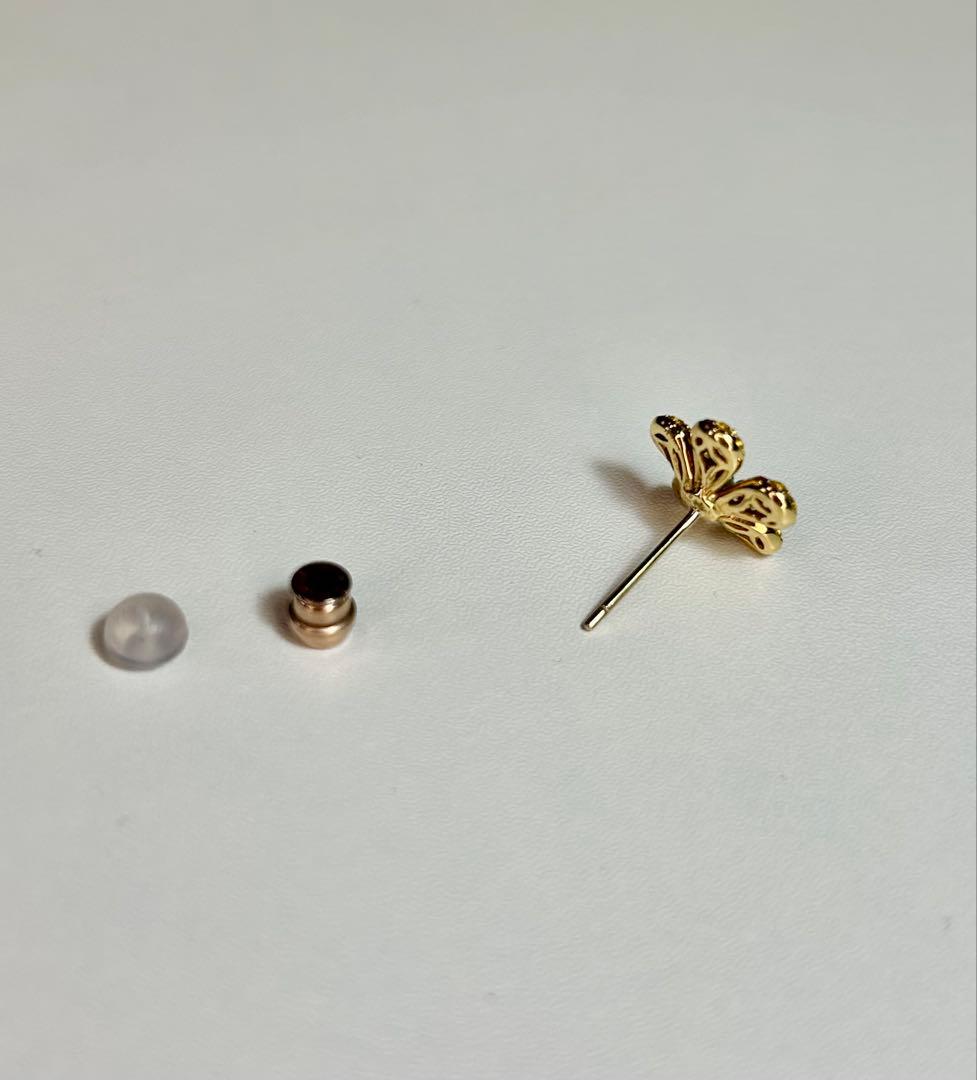 ミオハルタカ ビジュードエム　K18 お花のピアス イエロー