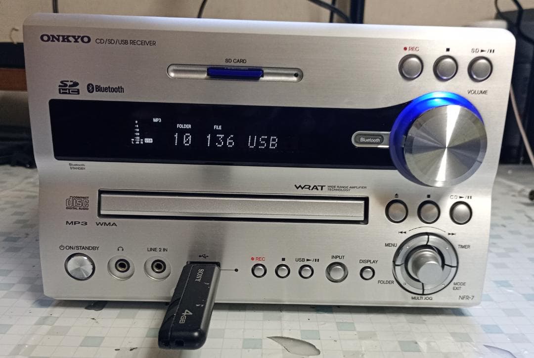 ONKYO オンキョー NFR-7 CD/SD/USB コンポ 動作良好・美品