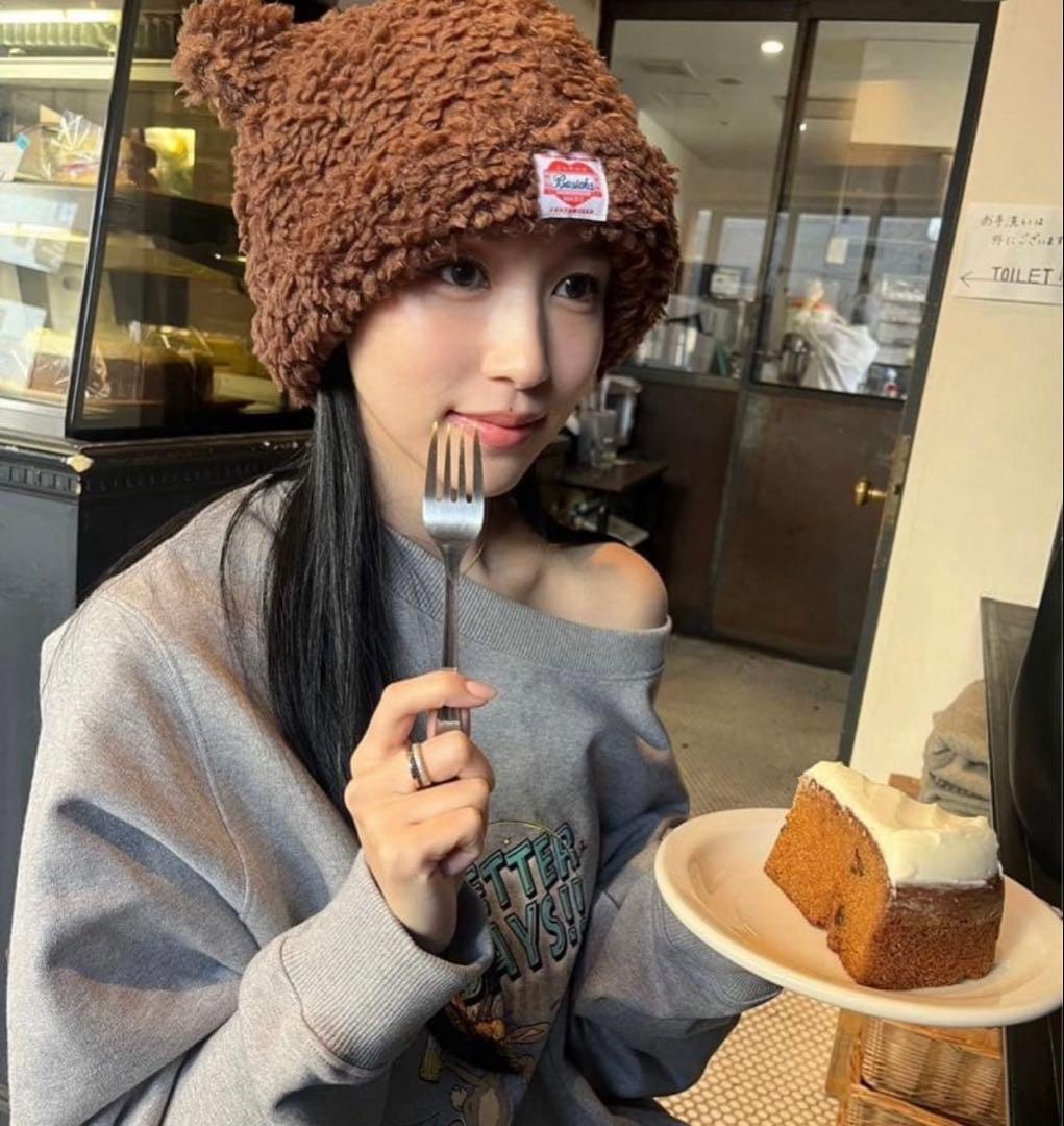 BASICKS くま耳 ニット帽 BEAR BEANIE ボアニット帽 Mサイズ