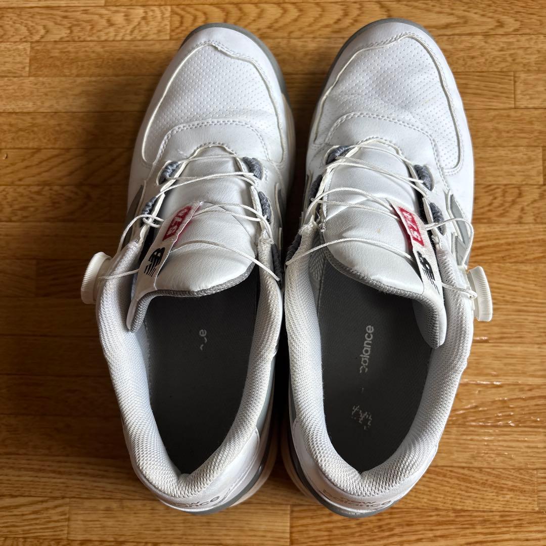 New Balance 574 ゴルフシューズ ホワイト/グレー