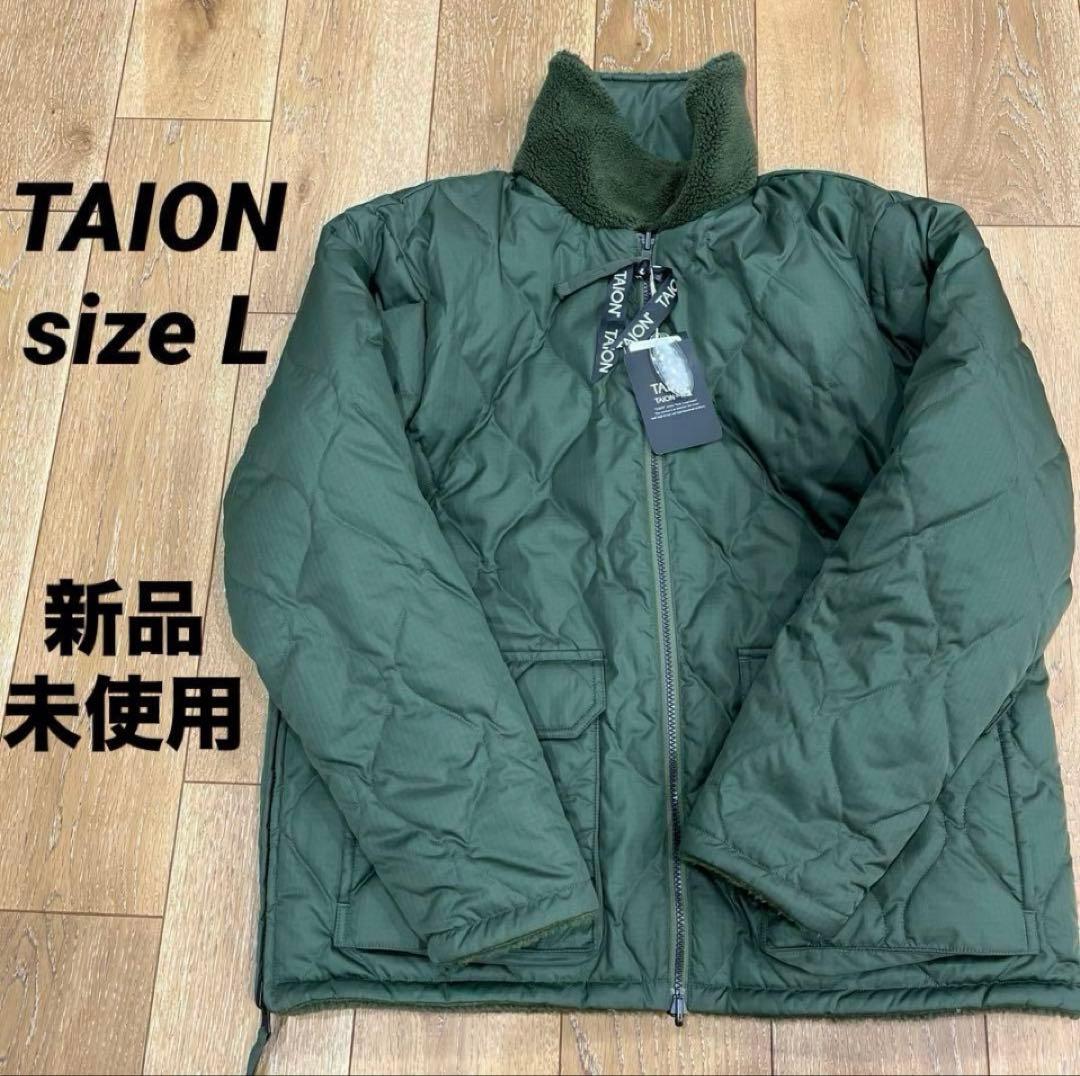 新品未使用】TAION オリーブグリーン リバーシブルダウンジャケット