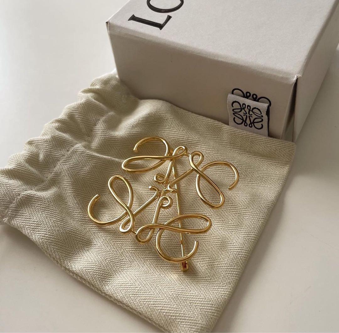 正規品】LOEWE ロエベ ブローチ ゴールド【ギャランティカード付き