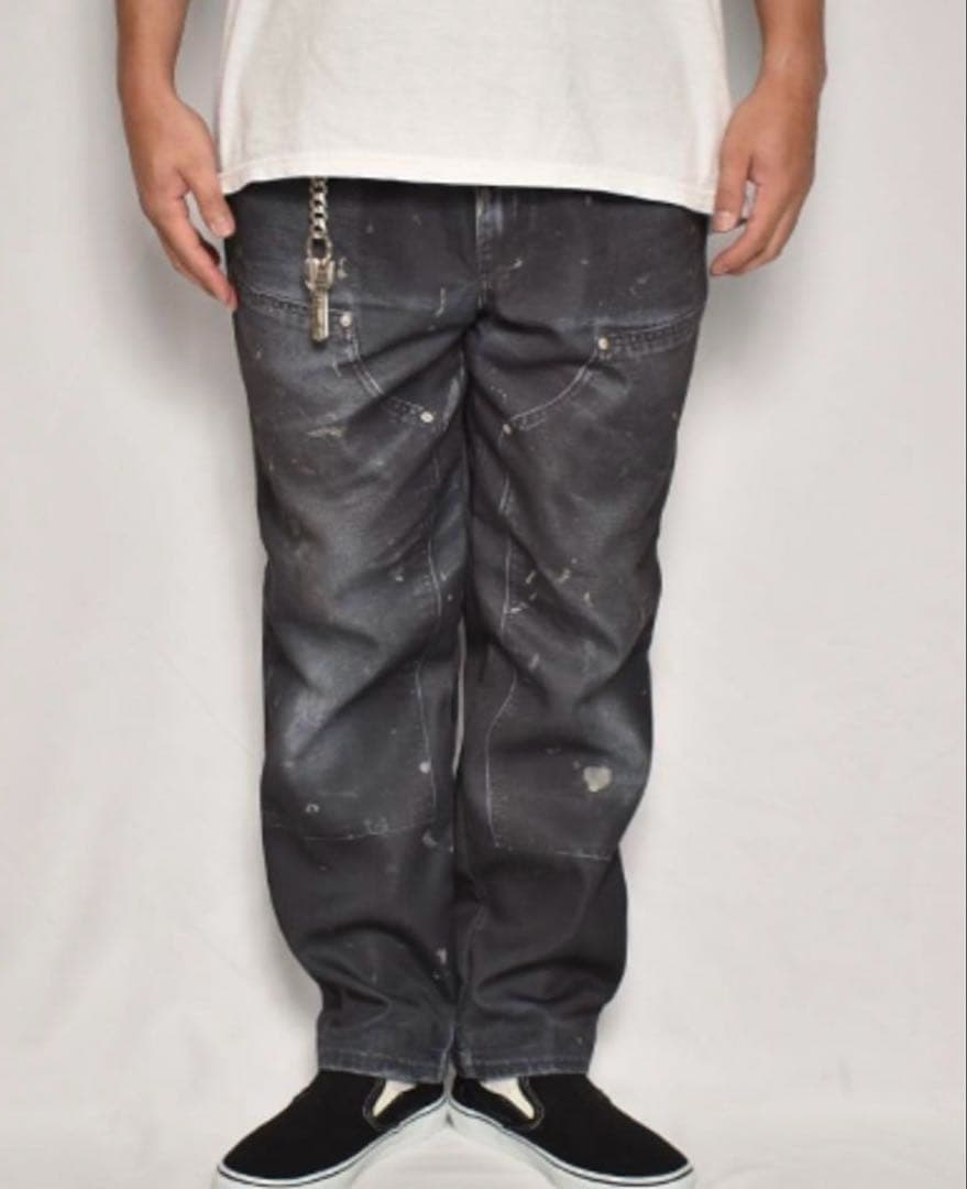 US 三軒茶屋 フェイクダブルニー イージーパンツ - メルカリ