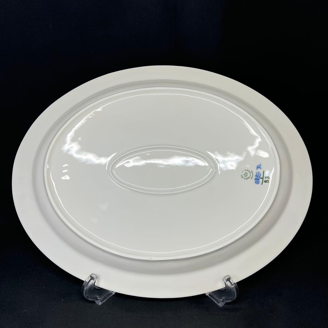 ロイヤルコペンハーゲン ブルーフルーテッド ハーフレース オーバルディッシュ